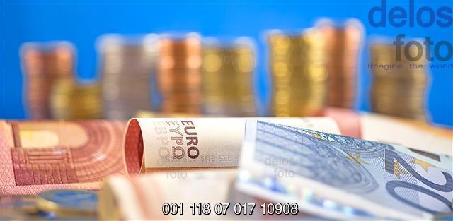 Euro, Turm, wackelig, Geldschein, Schwemme, Flut, Münze, Cent